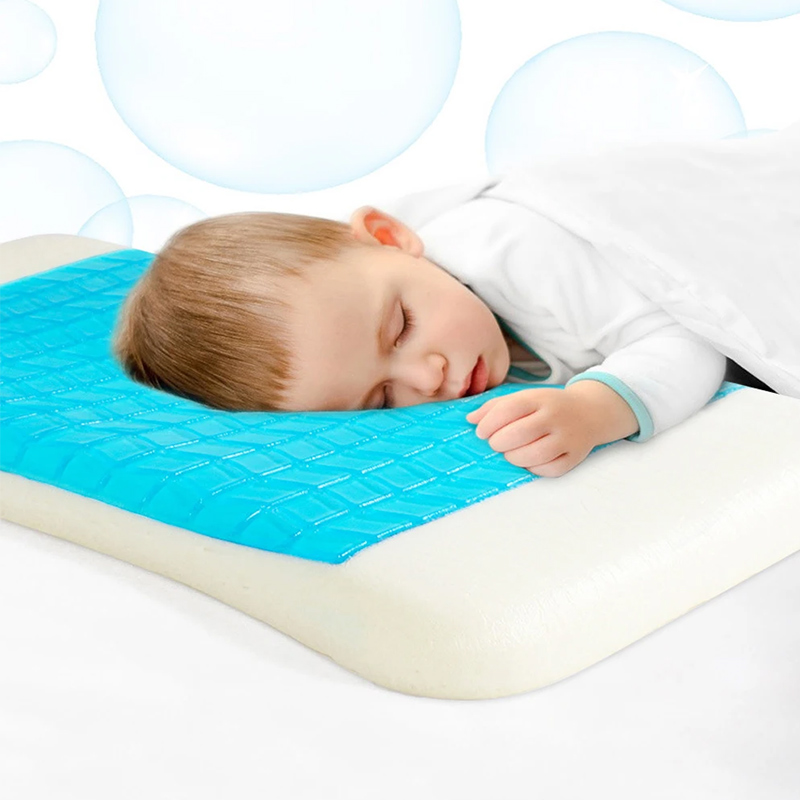 Gối Memory Foam Core Bảo vệ cổ đơn cho trẻ em Gối gel bướm